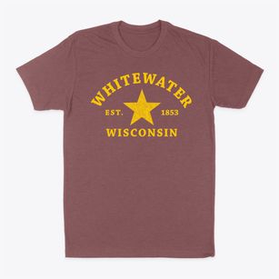 Whitewater Wisconsin Star Classic Dad T-Shirt