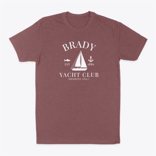 Brady Nebraska Yacht Club Classic Dad T-Shirt