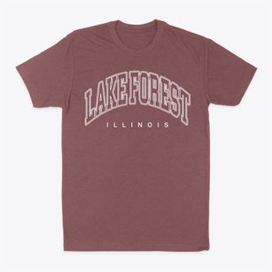 Lake Forest Illinois Inline Classic Dad T-Shirt
