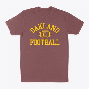 Oakland Illinois Football Classic Dad T-Shirt