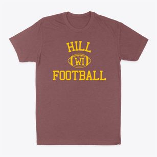 Hill Wisconsin Football Classic Dad T-Shirt