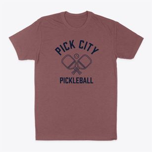 Pick City North Dakota Pickleball Classic Dad T-Shirt