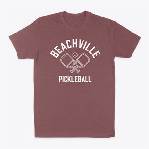 Beachville New York Pickleball Classic Dad T-Shirt