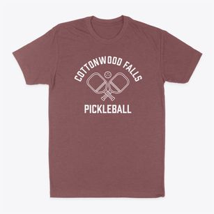 Cottonwood Falls Kansas Pickleball Classic Dad T-Shirt