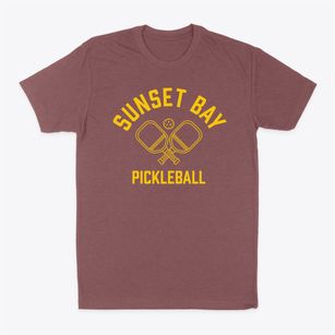 Sunset Bay New York Pickleball Classic Dad T-Shirt