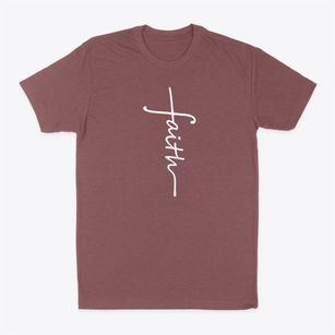   Faith Script Classic Dad T-Shirt