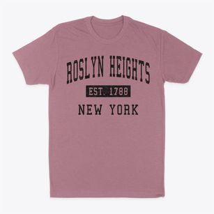 Roslyn Heights New York Classic Established Classic Dad T-Shirt