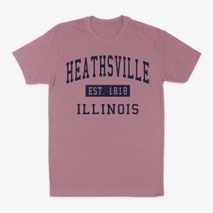 Heathsville Illinois Classic Established Classic Dad T-Shirt