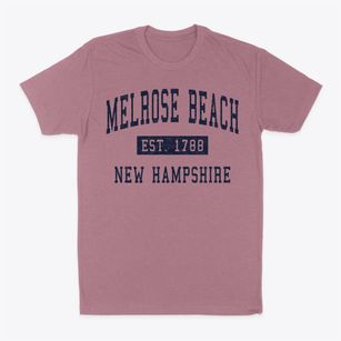 Melrose Beach New Hampshire Classic Established Classic Dad T-Shirt