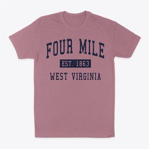 Four Mile West Virginia Classic Established Classic Dad T-Shirt