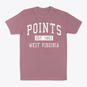 Points West Virginia Classic Established Classic Dad T-Shirt