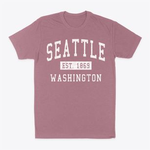 Seattle Washington Classic Established Classic Dad T-Shirt