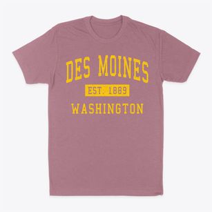 Des Moines Washington Classic Established Classic Dad T-Shirt