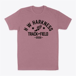 H W Harkness Elementary School Track and Field Classic Dad T-Shirt