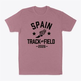 Spain School Track and Field Classic Dad T-Shirt