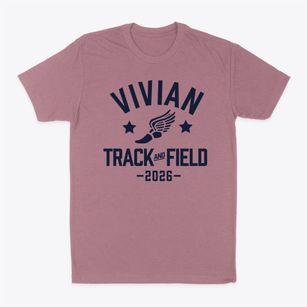 Vivian Elementary School Track and Field Classic Dad T-Shirt