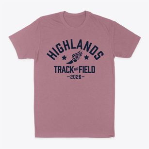 Highlands Middle School Track and Field Classic Dad T-Shirt
