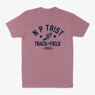 N P Trist Middle School Track and Field Classic Dad T-Shirt