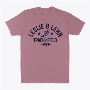 Leslie B Lehn Middle School Track and Field Classic Dad T-Shirt