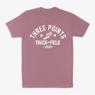 Three Points Elementary School Track and Field Classic Dad T-Shirt