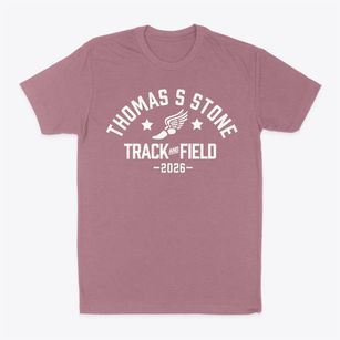 Thomas S Stone Elementary School Track and Field Classic Dad T-Shirt