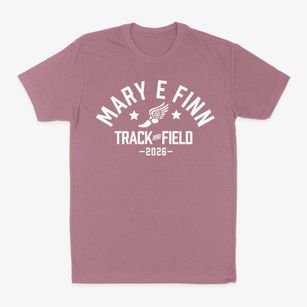 Mary E Finn School Track and Field Classic Dad T-Shirt