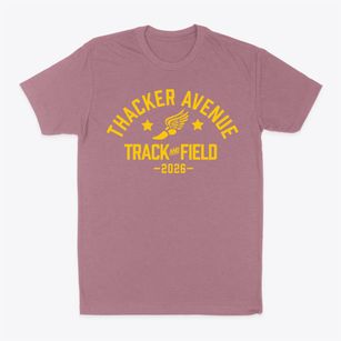 Thacker Avenue Elementary School Track and Field Classic Dad T-Shirt