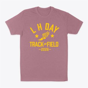 L H Day School Track and Field Classic Dad T-Shirt