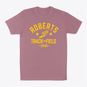 Roberts School Track and Field Classic Dad T-Shirt