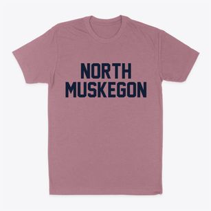 North Muskegon Michigan Classic Block Classic Dad T-Shirt