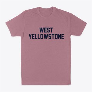 West Yellowstone Montana Classic Block Classic Dad T-Shirt