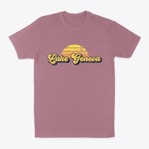 Lake Geneva Wisconsin Sublime Sunset Classic Dad T-Shirt