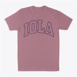Iola Illinois Trendy Block Classic Dad T-Shirt