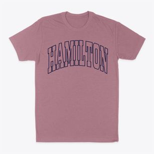 Hamilton Massachusetts Trendy Block Classic Dad T-Shirt