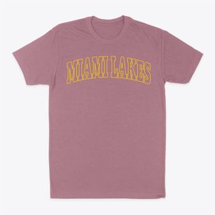 Miami Lakes Florida Trendy Block Classic Dad T-Shirt