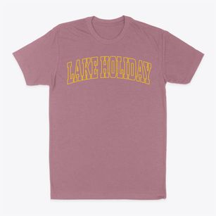 Lake Holiday Indiana Trendy Block Classic Dad T-Shirt