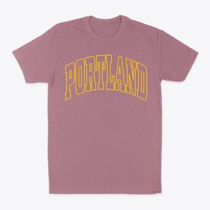 Portland Maine Trendy Block Classic Dad T-Shirt
