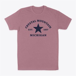 Crystal Mountain Michigan Star Classic Dad T-Shirt