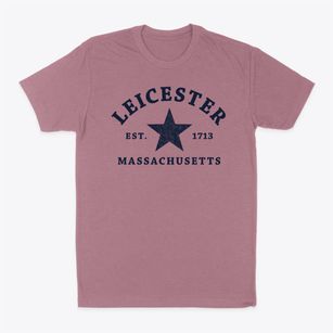 Leicester Massachusetts Star Classic Dad T-Shirt