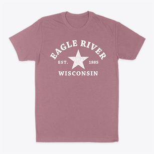 Eagle River Wisconsin Star Classic Dad T-Shirt