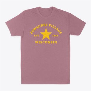 Pewaukee Village Wisconsin Star Classic Dad T-Shirt