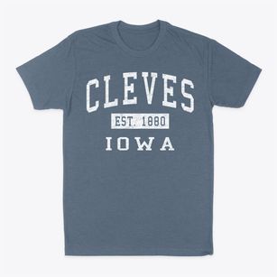 Cleves Iowa Classic Established Classic Dad T-Shirt