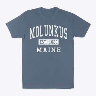 Molunkus Maine Classic Established Classic Dad T-Shirt