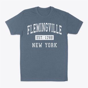 Flemingville New York Classic Established Classic Dad T-Shirt