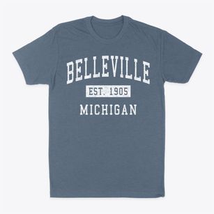 Belleville Michigan Classic Established Classic Dad T-Shirt