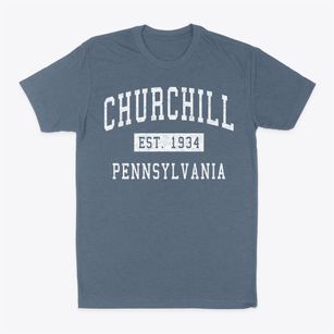 Churchill Pennsylvania Classic Established Classic Dad T-Shirt