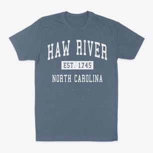 Haw River North Carolina Classic Established Classic Dad T-Shirt