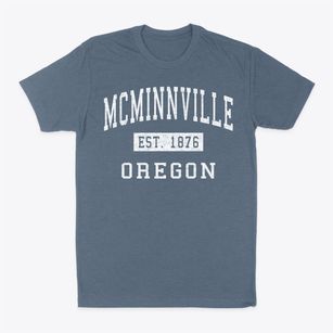 Mcminnville Oregon Classic Established Classic Dad T-Shirt