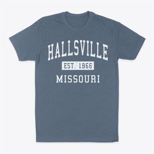 Hallsville Missouri Classic Established Classic Dad T-Shirt