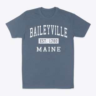 Baileyville Maine Classic Established Classic Dad T-Shirt